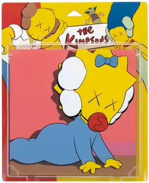 Kaws X The Simpsons Collaboration Artwork Wallpaper