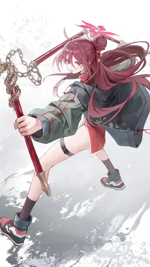 Kayama Reijo Dynamic Action Pose Wallpaper