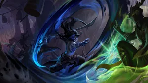 Kayn Unleashing Darkin Power Wallpaper