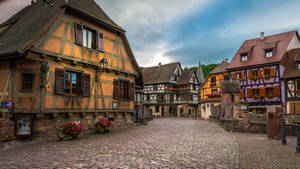 Kaysersberg Town In France Wallpaper