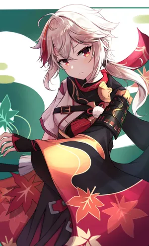 Kazuha Kaedehara White Hair Wallpaper