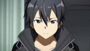 Kazuto Kirigaya, Also Known As Kirito, In An Action Scene From Sword Art Online Wallpaper