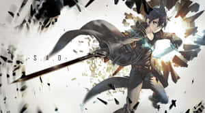 Kazuto Kirigaya In Action Wallpaper