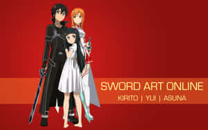 Kazuto Kirigaya, Known As Kirito, In Action Amidst A Fierce Battle Wallpaper