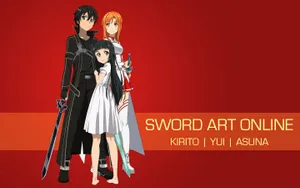 Kazuto Kirigaya, Known As Kirito, In Action Amidst A Fierce Battle Wallpaper