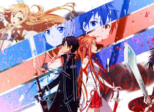 Kazuto Kirigaya Wielding His Sword Wallpaper