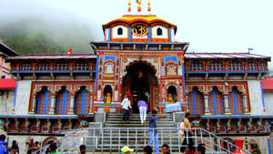 Kedarnath Colorful Temple 4k Wallpaper