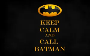Keep Calm Call Batman Logo Wallpaper