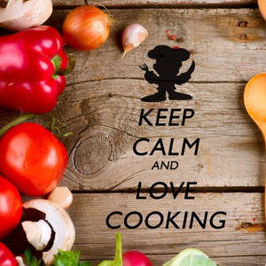 Keep Calm & Cook On Wallpaper