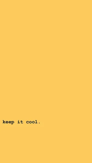 Keep It Cool Cute Pastel Yellow Wallpaper