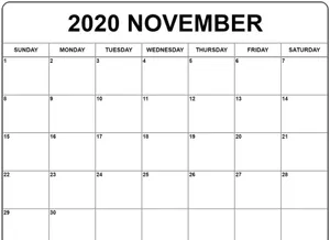 Keep Track Of Important Dates With This November 2020 Calendar Wallpaper