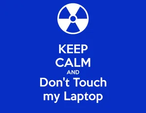 Keep Your Fingers Away From My Workspace! Wallpaper