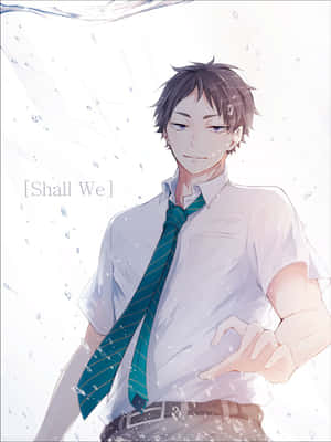 Keiji Akaashi In Action On The Volleyball Court Wallpaper