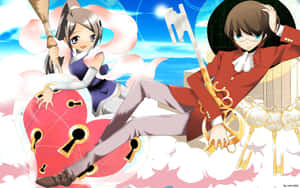 Keima Katsuragi From The World God Only Knows Engrossed In His Gaming World Wallpaper