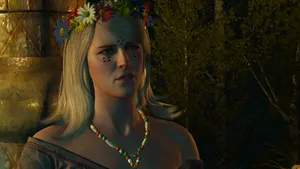 Keira Metz Floral Crown Witcher3 Wallpaper