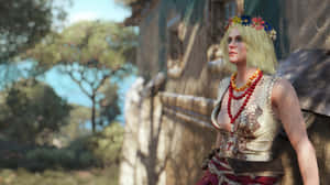 Keira Metz Witcher3 Floral Crown Wallpaper