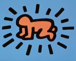 Keith Haring Radiant Baby Artwork Wallpaper