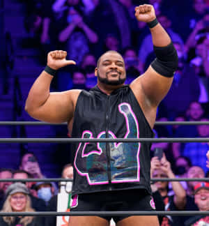 Keith Lee Aew Winner Pose Wallpaper