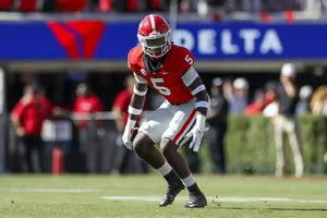 Kelee Ringo Georgia Football Action Wallpaper