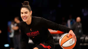 Kelsey Plum Warmup Basketball Session Wallpaper