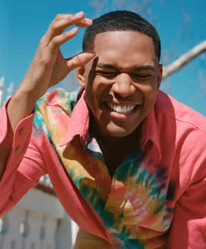 Kelvin Harrison Jr Smiling Brightly Wallpaper