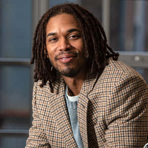 Kelvin Harrison Jr Smiling Portrait Wallpaper