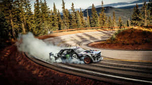 Ken Block Drifting Mountain Road Wallpaper