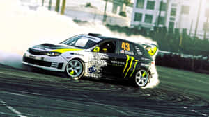 Ken Block Drifting Subaru Wallpaper