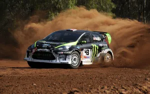 Ken Block Rally Car Drifting Dirt Wallpaper