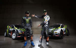 Ken Block Rally Team Pose Wallpaper