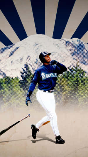 Ken Griffey Jr. Hitting A Home Run At The Kingdome Wallpaper