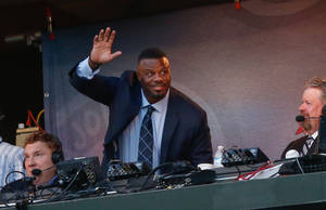 Ken Griffey Jr On Broadcast Booth Wallpaper