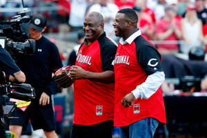 Ken Griffey Jr With His Father Wallpaper