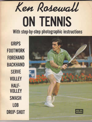 Ken Rosewall On Tennis Players Manual Book Wallpaper