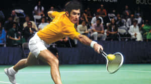 Ken Rosewall Tennis Ball Dig Photography Wallpaper