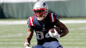 Kendrick Bourne New England Patriots Game Action Wallpaper