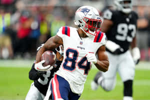 Kendrick Bourne Patriots Action Run Wallpaper