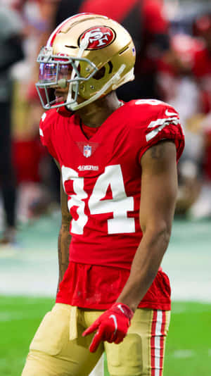 Kendrick Bourne49ers Game Day Wallpaper