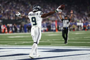 Kenneth Walker I I I Celebrating Touchdown Wallpaper
