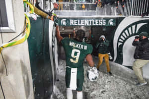 Kenneth Walker I I I Spartan Stadium Exit Wallpaper