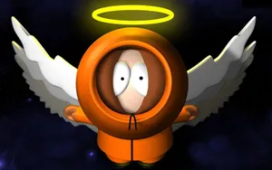 Kenny Mccormick Wings And Halo Wallpaper