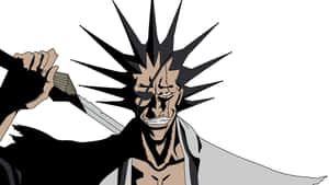 Kenpachi Zaraki Fights With Unrelenting Strength Wallpaper
