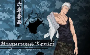 Kensei Muguruma, The Fierce Bleach Character In Action Wallpaper