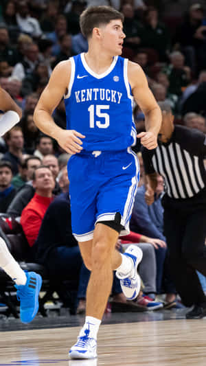 Kentucky Basketball Player Number15 Wallpaper