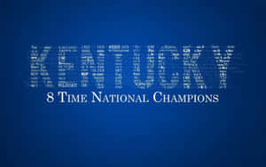 Kentucky Wildcats 8 Time National Champions Wallpaper