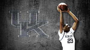 Kentucky Wildcats Basketball Player In Action Wallpaper