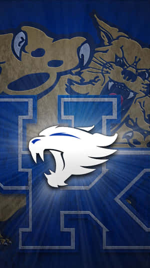 Kentucky Wildcats White Wildcat Logo Wallpaper