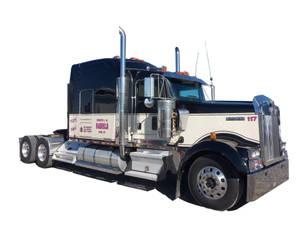 Kenworth W900 White Background Wallpaper