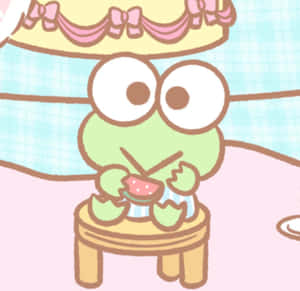 Keroppi Eating Watermelon Sanrio Pfp Wallpaper