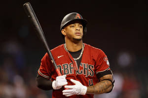 Ketel Marte Red Uniform Wallpaper